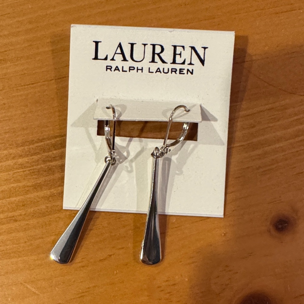 Lauren Ralph Lauren Silver Teardrop Earrings